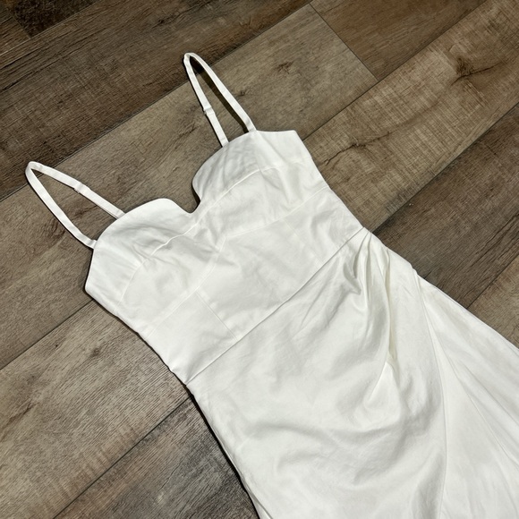 Reformation Alfred midi dress in white size 6 - Picture 3 of 7